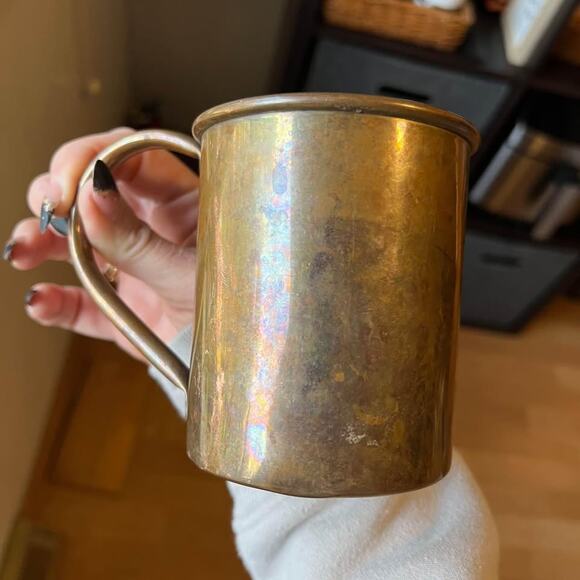 Single Vintage Paykoc Copper Moscow Mule Mug with Mule Logo, Vintage Copper - Picture 8 of 10